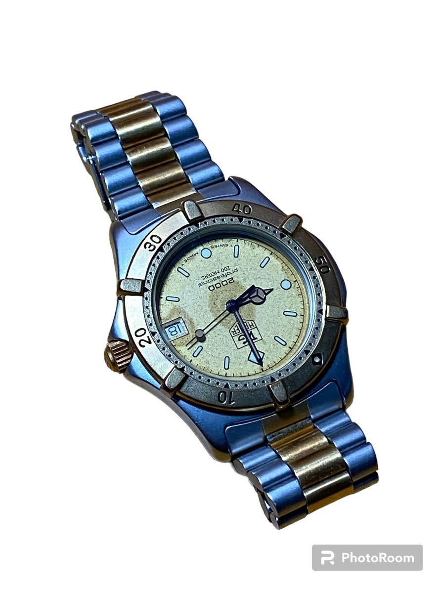 TAG HEUER タグホイヤー 2000シリーズ プロフェッショナル クォーツ レディース腕時計 SINCE1860 【動作未確認】