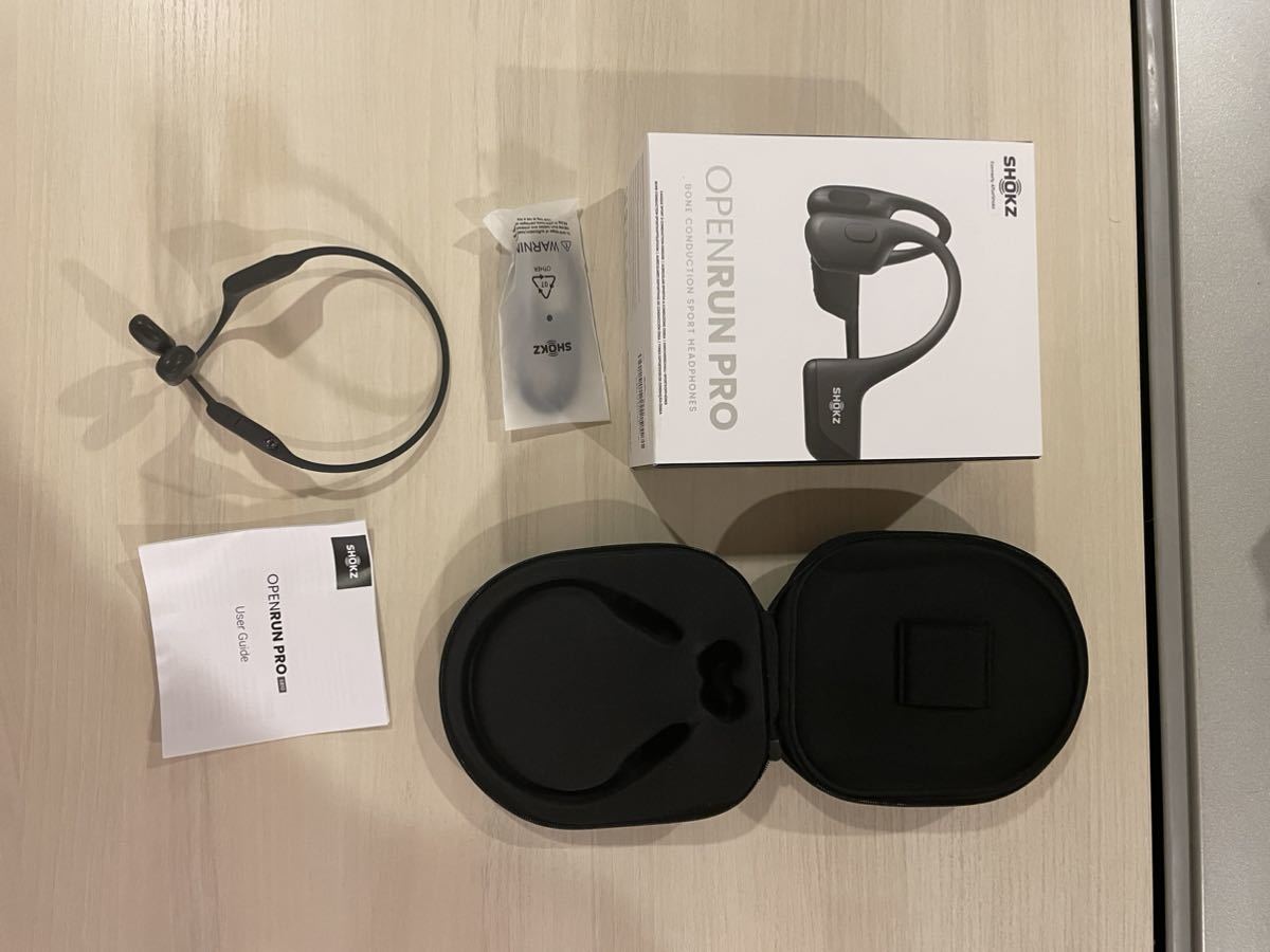 【2023年購入ほぼ未使用】Shokz OpenRun Pro/骨伝導イヤホン/定価23，880円①