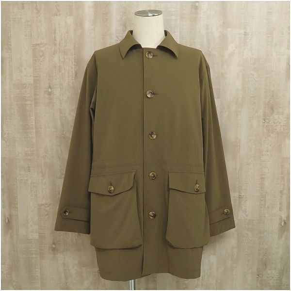 【最終出品】 JOHNBULL ジョンブル ナイロンストレッチトラベルコート 12721 M オリーブ