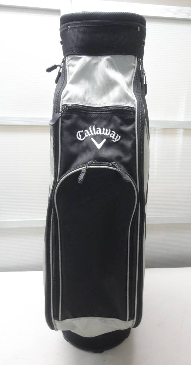 ★即決★Callaway★キャディバッグ★ブラック★キャロウェイ★口枠7分割★ゴルフバッグ★フードなし★