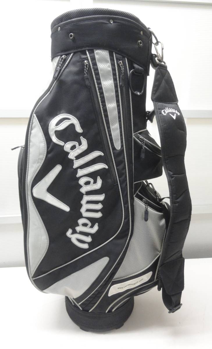 ★即決★Callaway★キャディバッグ★ブラック★キャロウェイ★口枠7分割★ゴルフバッグ★フードなし★