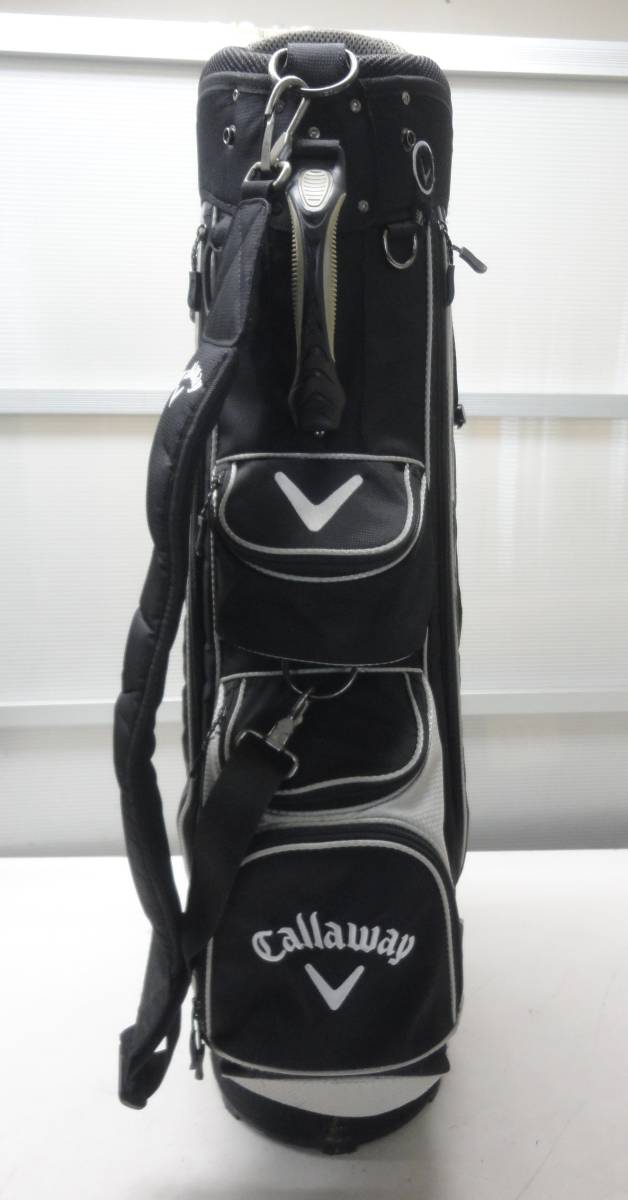 ★即決★Callaway★キャディバッグ★ブラック★キャロウェイ★口枠7分割★ゴルフバッグ★フードなし★