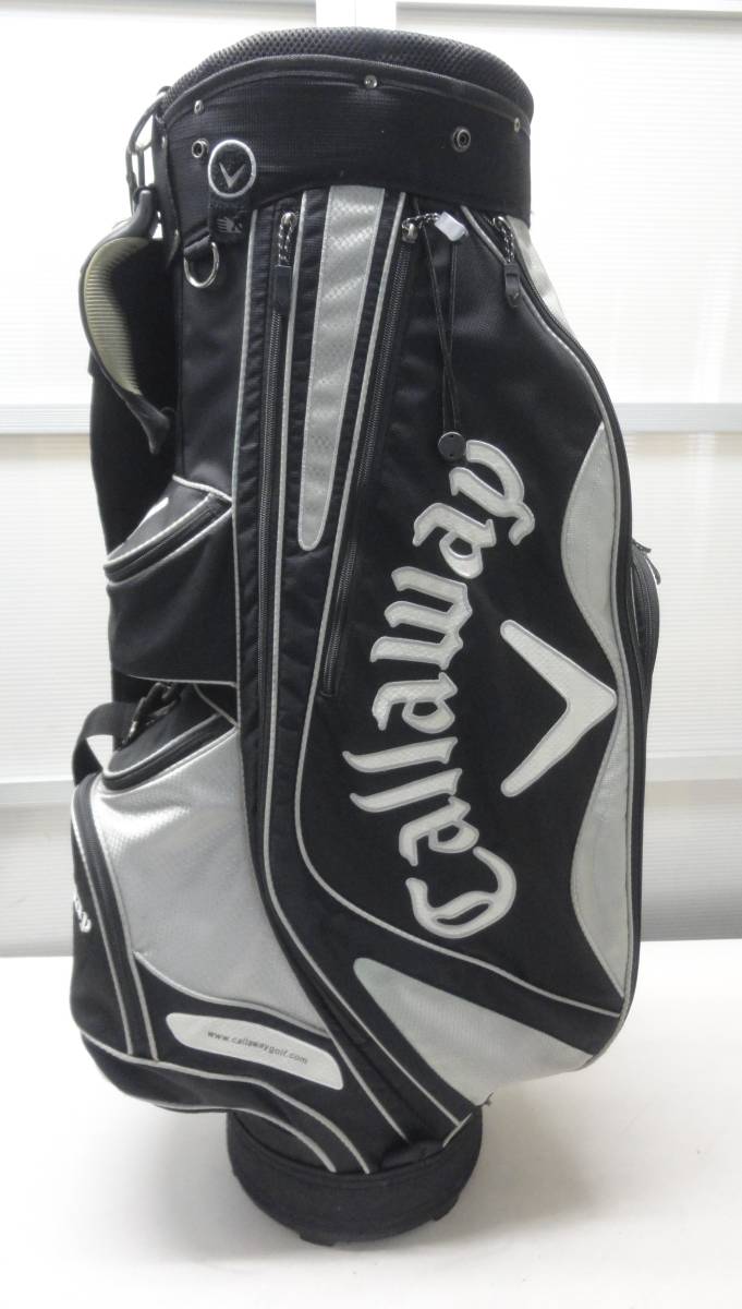 ★即決★Callaway★キャディバッグ★ブラック★キャロウェイ★口枠7分割★ゴルフバッグ★フードなし★