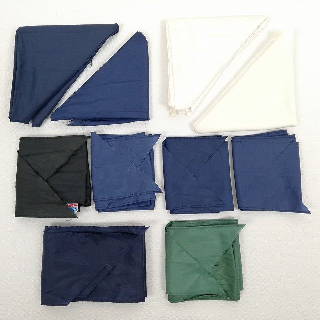 1円 中古 制服 学生 10点セット 学生必須アイテム スカーフ 紺 白 緑 黒 いろいろ詰合 KK0384