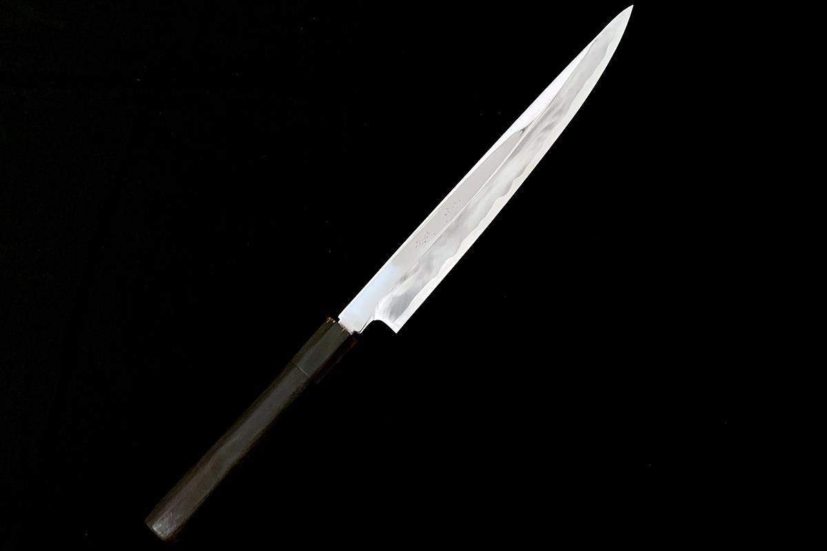 お買い得，お買い得 美品｜高鳳 柳刃包丁 八寸 霞 青鋼 平