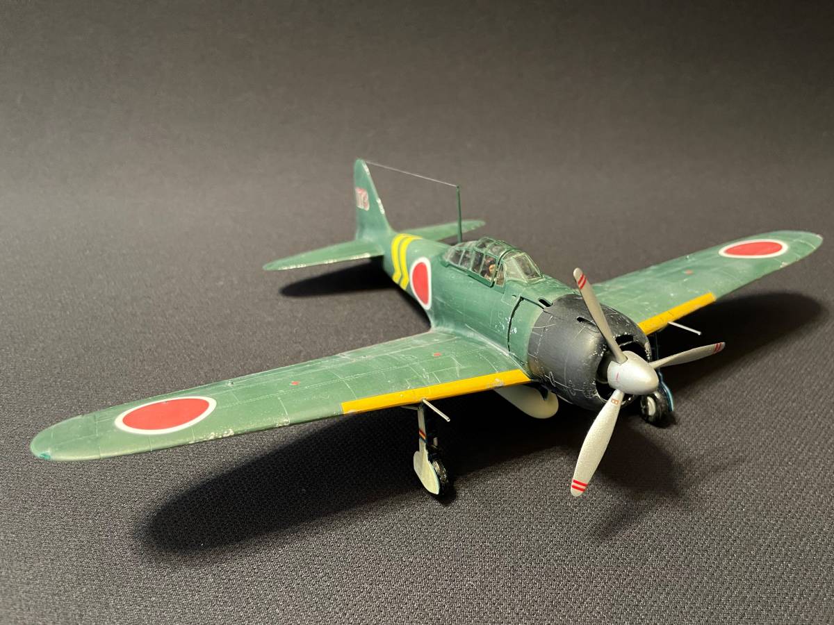 完成品　タミヤ 1/48 零戦 零式艦上戦闘機 22型甲　進藤三郎少佐機 零式艦上戦闘機 タミヤ 1⁄48 三菱 完成品 22型甲 零