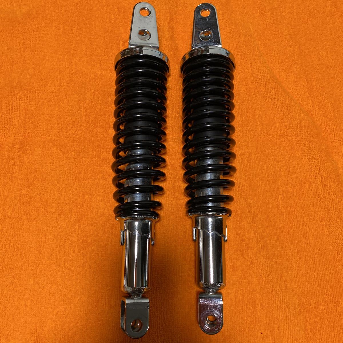 バブ、CB400T.N リアサスペンション 赤スプリング 2個セット バブ