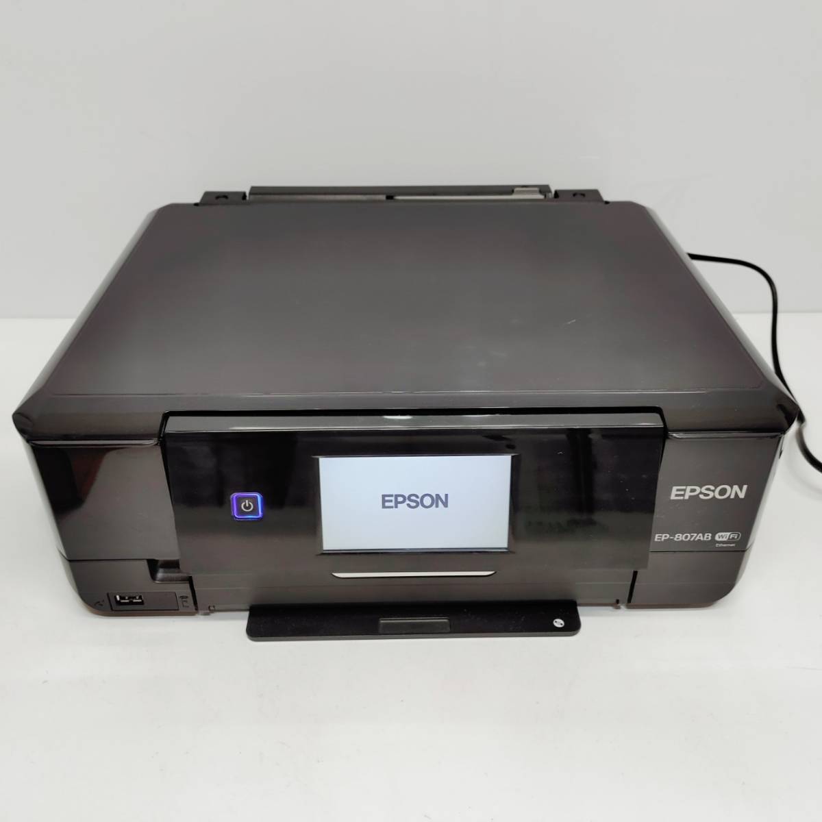 ●エプソン EP-807AB インクジェット複合機 EPSON ブラック プリンター コピー機 カラリオ スキャナー 旧モデル 印刷 無線 有線 B727