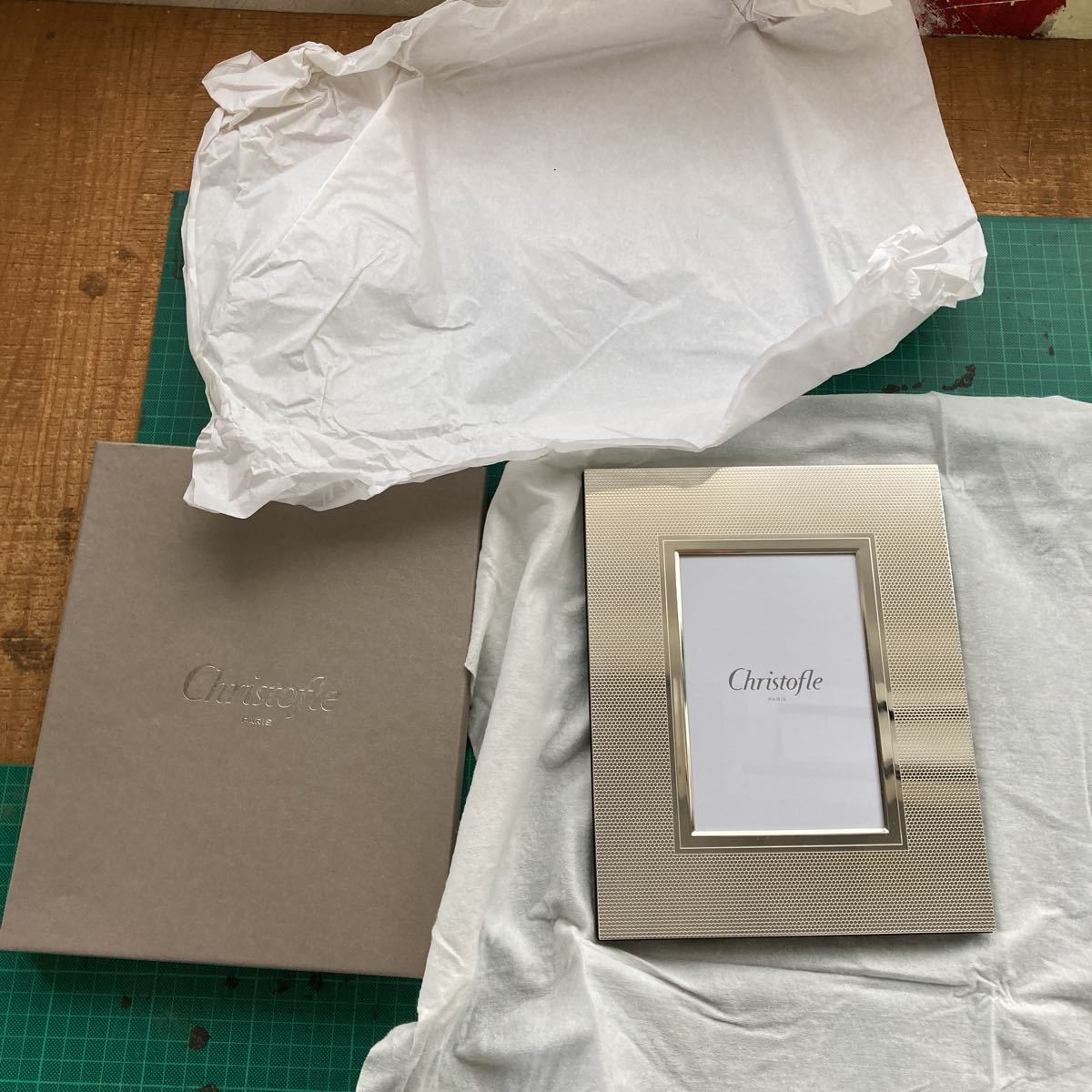 クリストフル 写真立て 未使用 家具・インテリア フォトフレーム