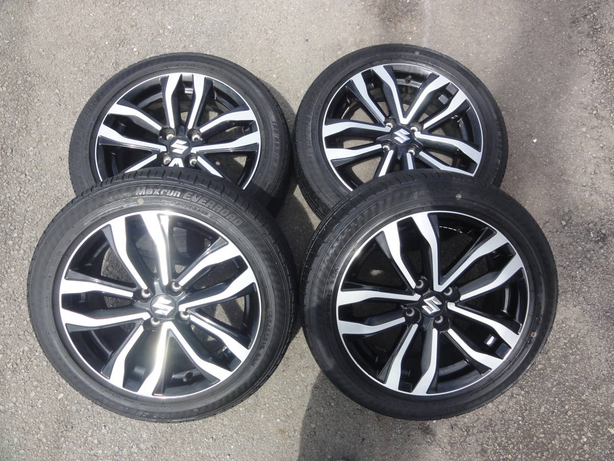 中古タイヤ・純正スズキホイール付き】軽自動車ツライチにも 185/55R16 