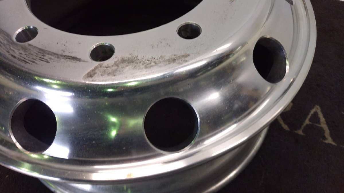 トラック ブリヂストン アルミホイール 22.5×7.50 1本 ISO規格 10穴 BS 中古 JIS規格 ブリヂストン アルミホイール 0 ISO規格 7.50