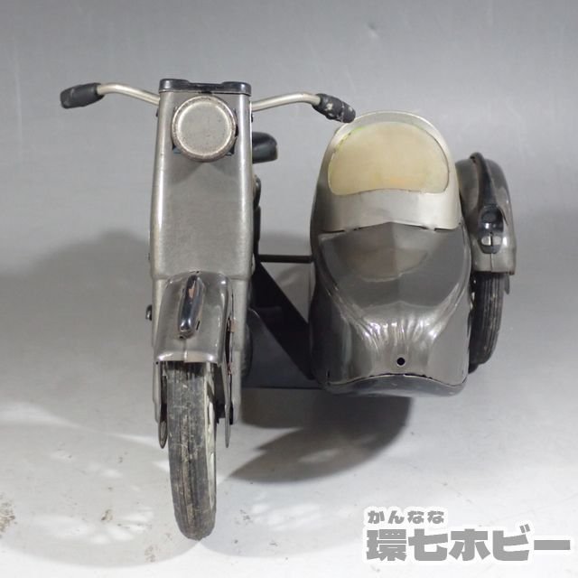 3Wn51◇当時物 古い マルサン サイドカー付 バイク オートバイ 日本製 