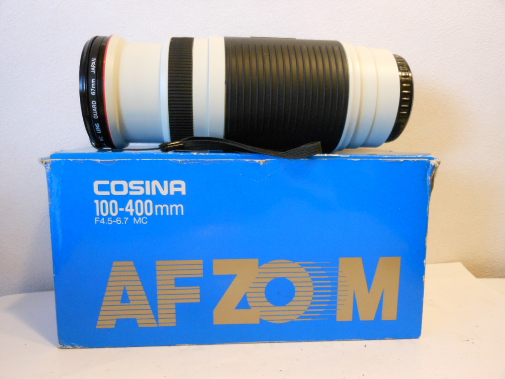 ☆希少超美品級☆ コシナー ＣＯＳＩＮＡ　AF 100-400mm F4.5-6.7　即日発送　Canon 　憧れの人気白レンズ　キヤノン 元箱付