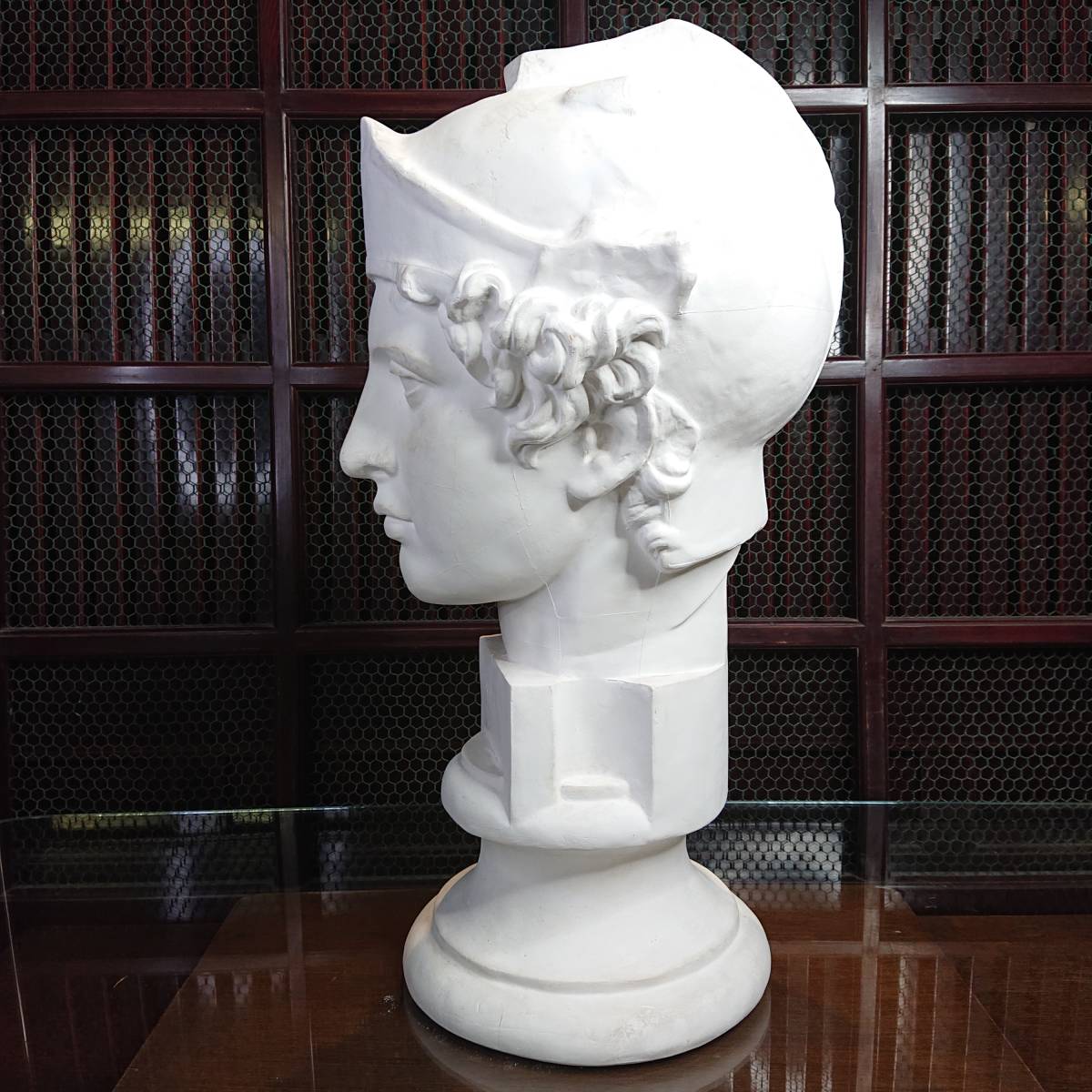 A03-0906 石膏像 青年マルス 首像 高さ56cm YOKOHAMA OKAの入札履歴