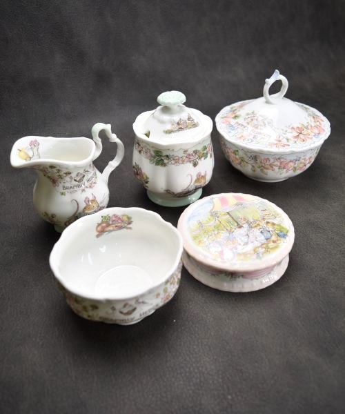 ROYAL DOULTON ロイヤルドルトン 5点 ポット MARMALADE POT TEA SERVICE POPPY'S BEDROON BRAMBLY HEDGE 