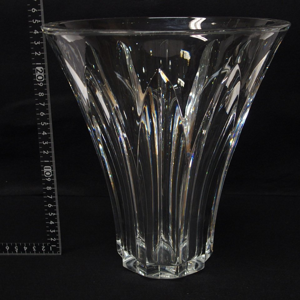 m001l I 12. バカラ ブリジット フラワーベース 高さ25cm 花瓶