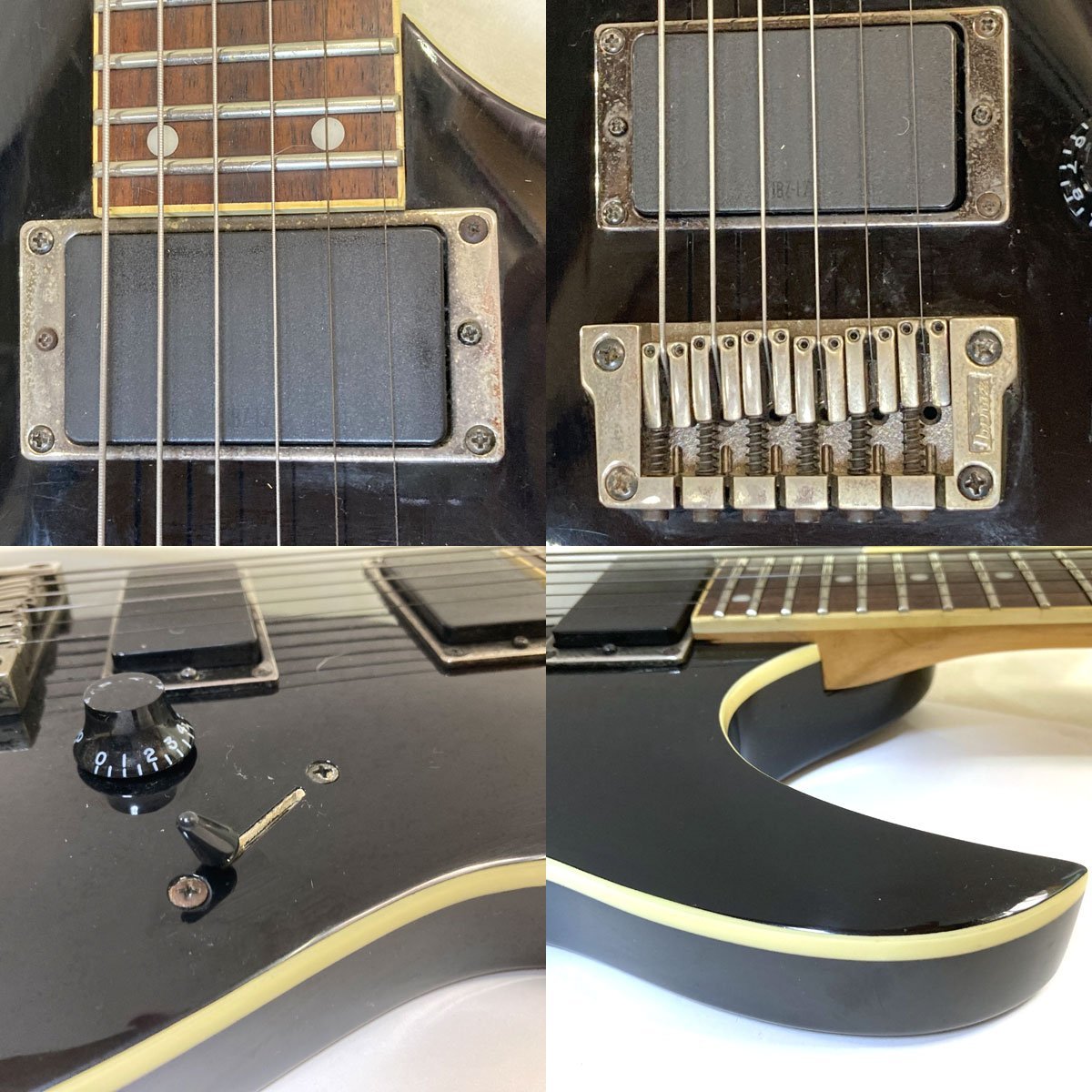 IBANEZ RGA42 ブラック マホガニーボディ アクティブEQはミニスイッチ