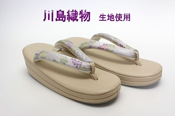 【新作入荷，限定セール】 特別セール お洒落 川島織物 生地使用 小判型 草履 フリーサイズ ベージュ K3(L寸)｜売買されたオークション情報、yahooの商品情報をアーカイブ公開 - オークファン L寸