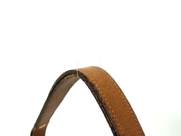 1円 ■美品■ YVESSAINTLAURENT イヴサンローラン ヴィンテージ レザー ワンハンドル ハンドバッグ ショルダーバッグ ブラウン系 BG2262