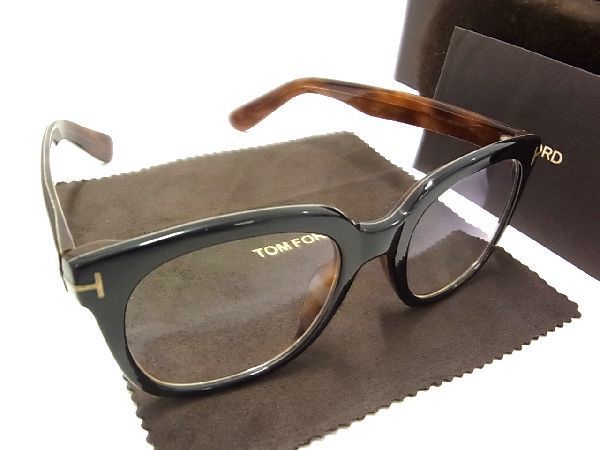 1円 ■美品■ TOM FORD トムフォード TF 4309 005 メガネ 眼鏡 メンズ レディース ブラック系 AQ2477