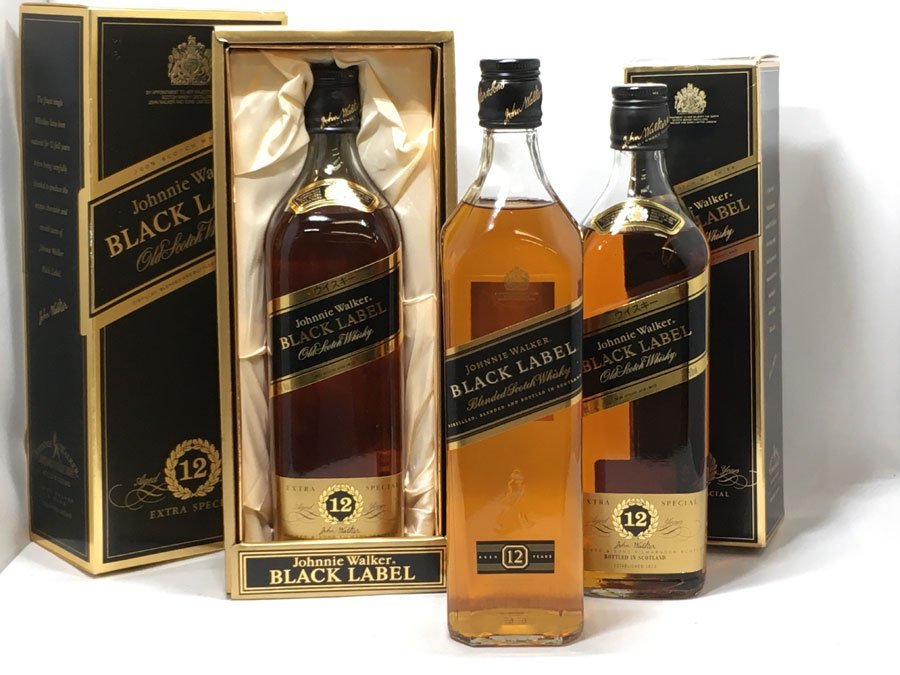 ジョニーウォーカー ブラックラベル 12年 3本セット 新品未開封 3本