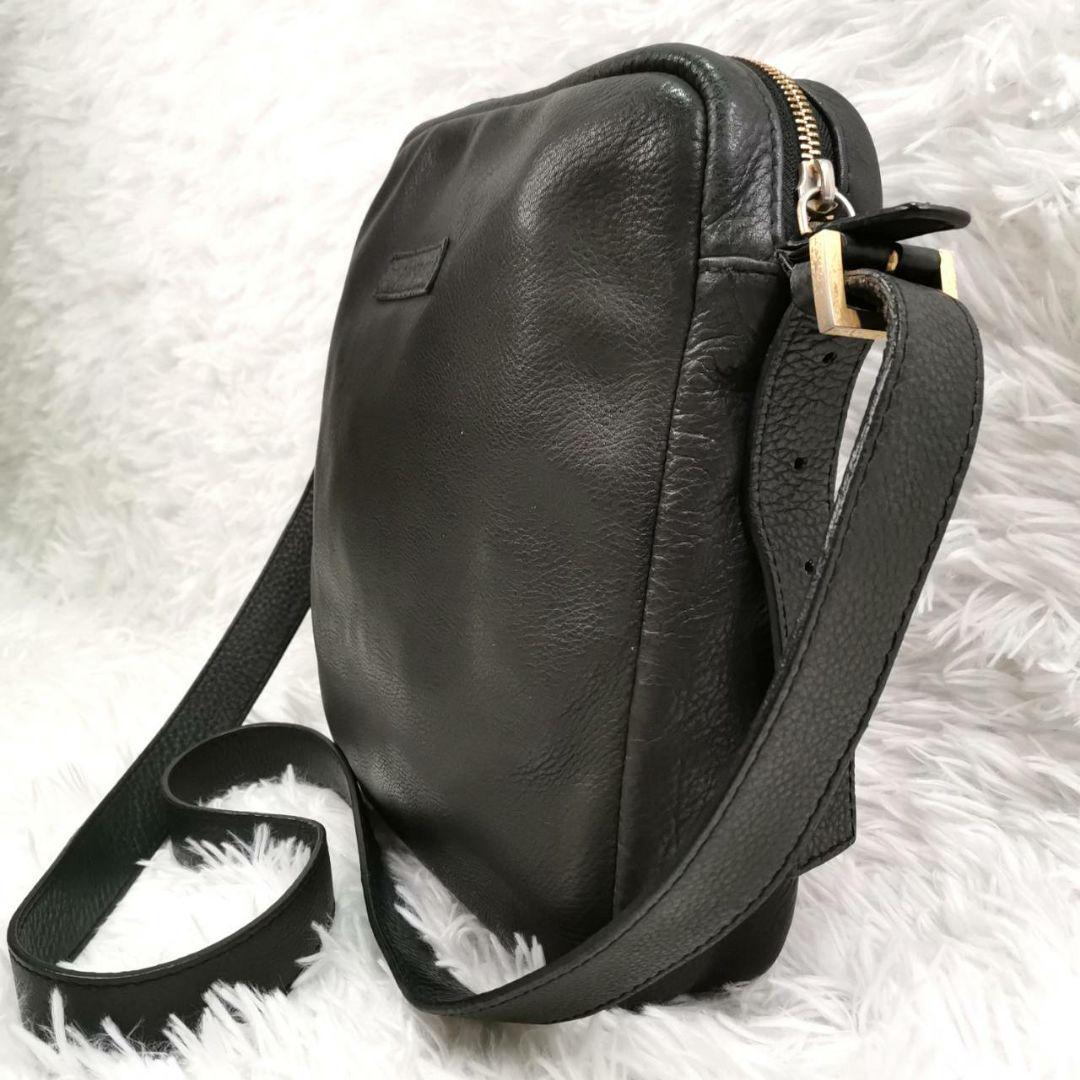 美品】EMPORIO ARMANI メッセンジャーバッグ ブラック メンズ EMPORIO 