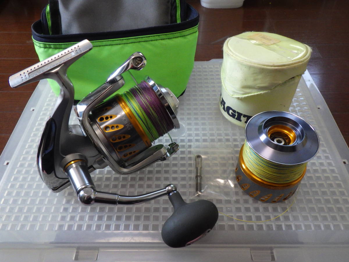 ①シマノ 08 ステラ SW18000H オーバーホール済み 替スプール付きの  