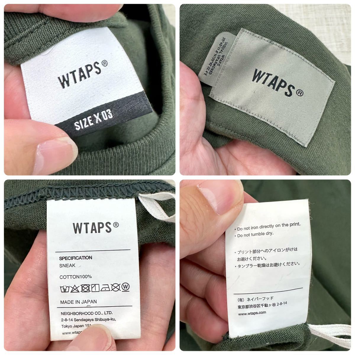 23ss 2023 WTAPS INGREDIENTS LS COTTON TEE ダブルタップス ロゴ 