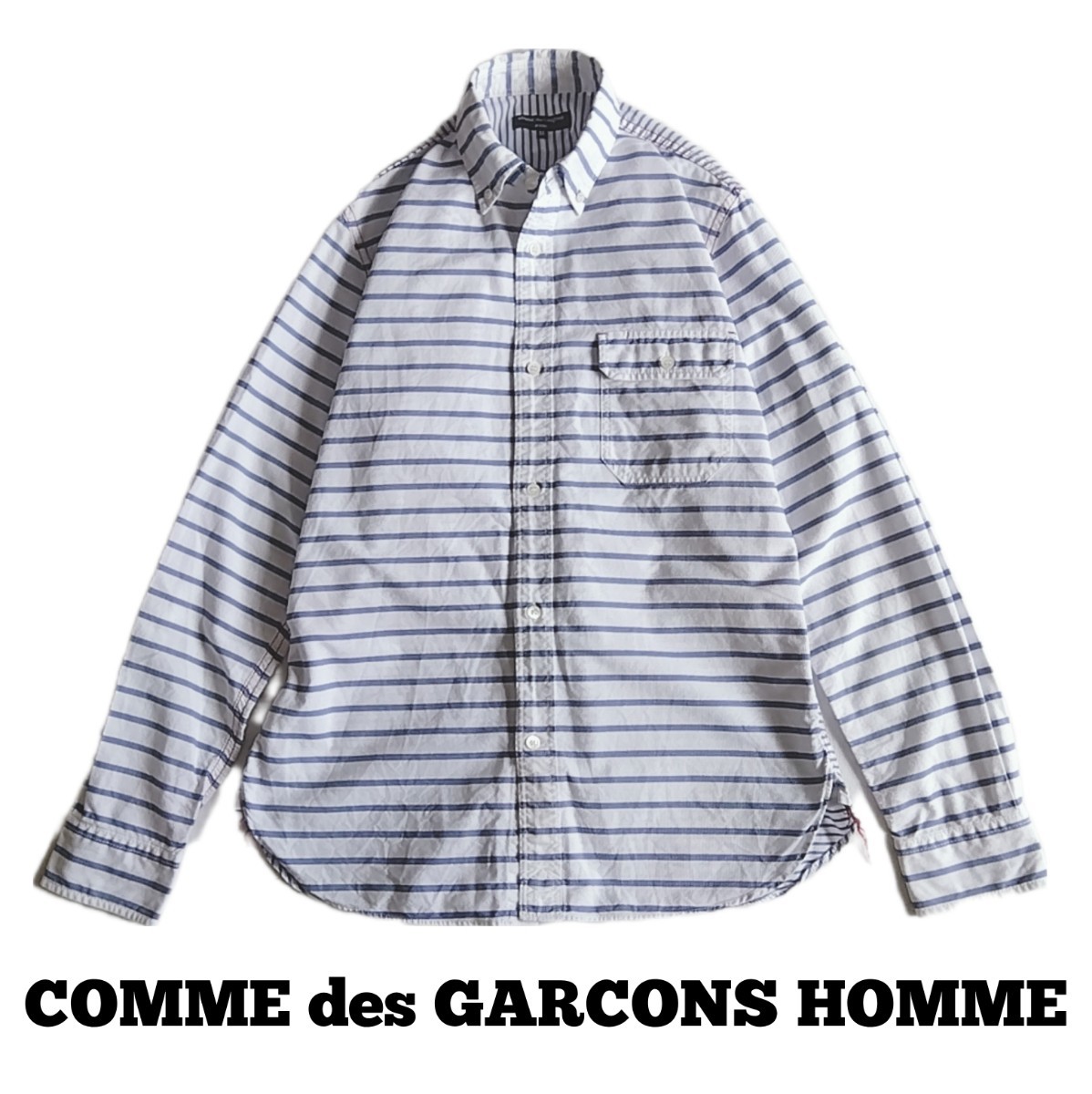 フランス製 COMME des GARCONS SHIRT 切り替え 長袖シャツ M