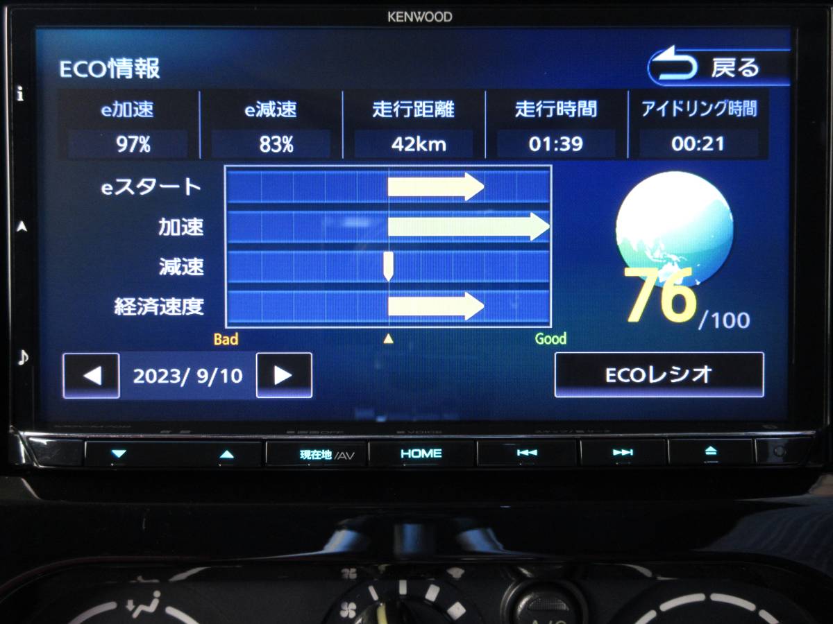 ケンウッド 彩速ナビ MDV-M705 目立つ傷のない状態で お勧め！！《最新 