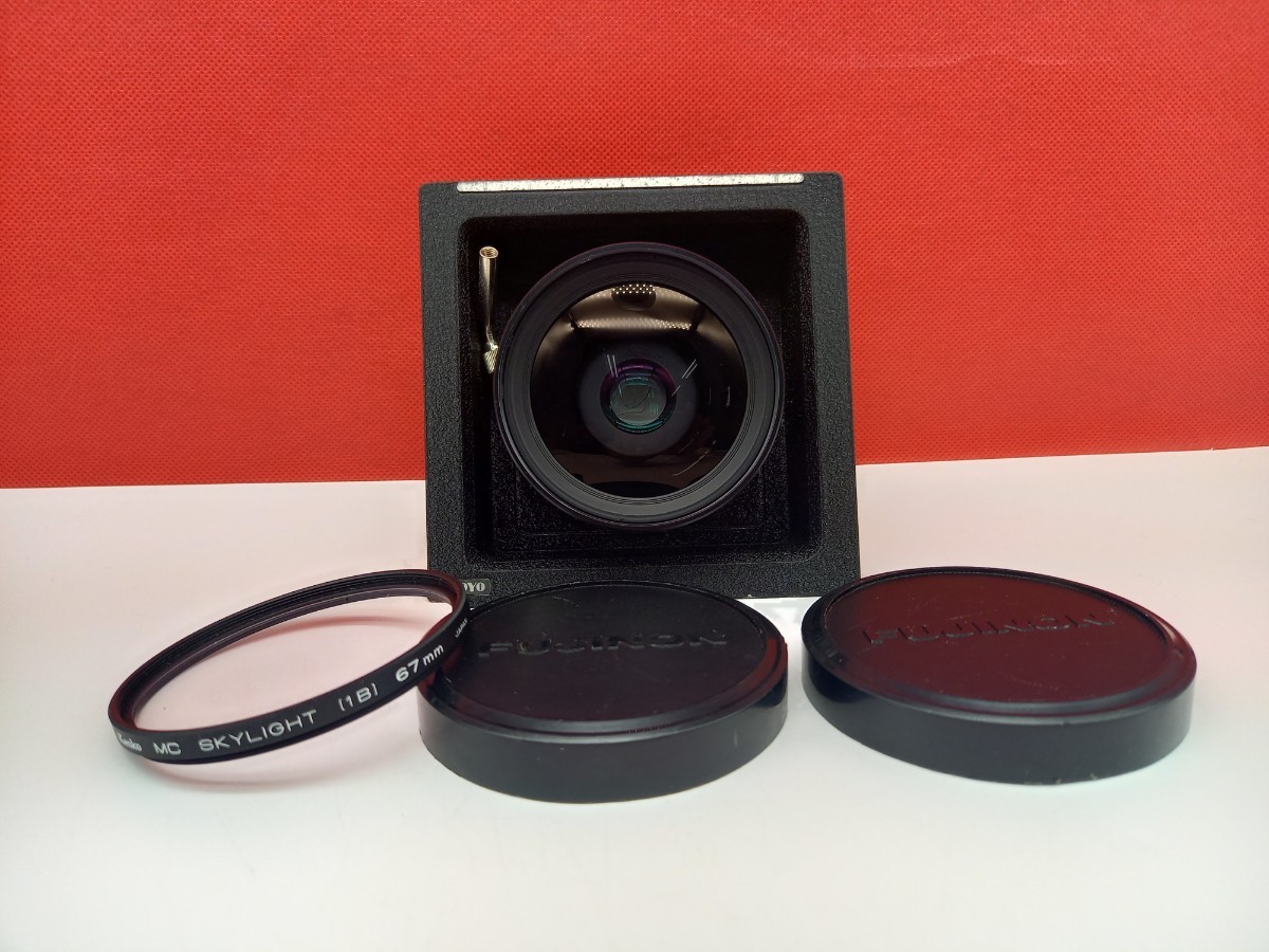 □A FUJI Fujinon SWD 75mm F5.6 広角 大判レンズ COPAL TOYO 動作確認