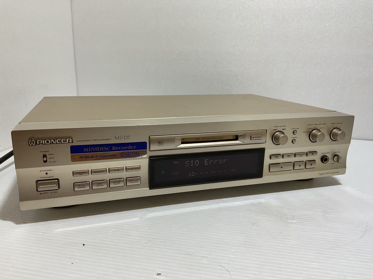 Pioneer パイオニア MJ-D7 MDレコーダー 音響機器 オーディオ　現状品