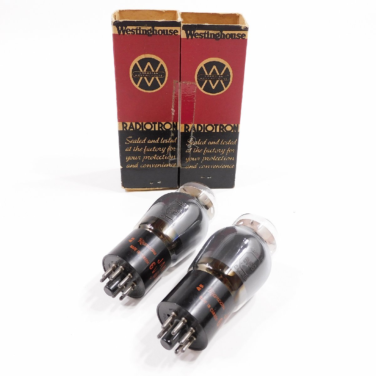 未使用 Marconi 6G6G 真空管 ペア #99037 趣味 オーディオ パーツ