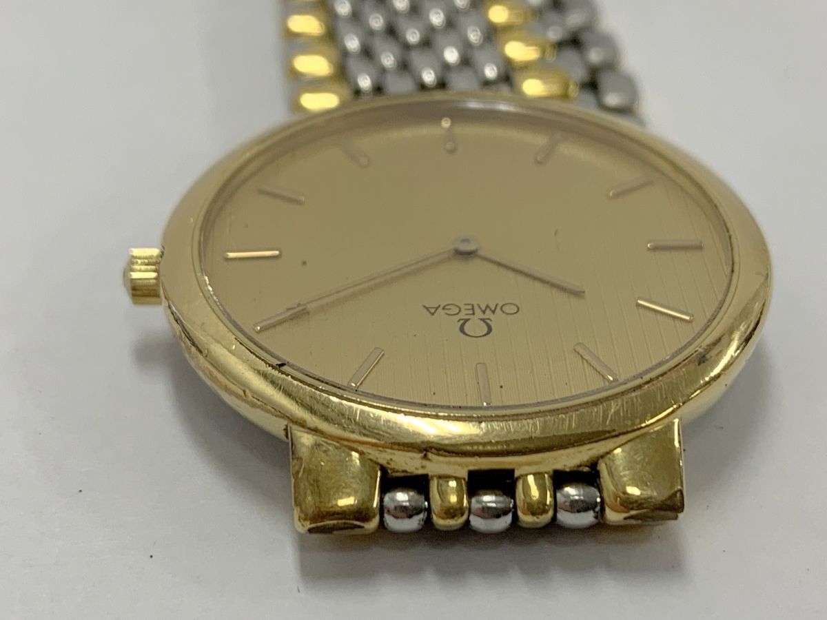 K442-SK1-148 【電池交換済み】 OMEGA オメガ De Vill デビル ゴールド 