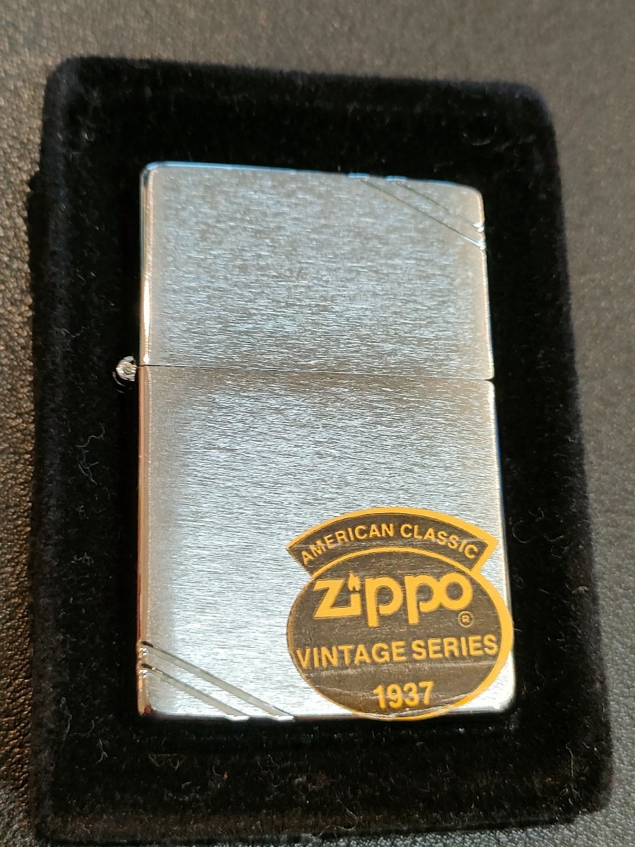 1円〜☆凖未使用☆ZIPPO AMERICAN CLASSIC VINTAGE SERIES 1937 #230 BRUSH CHROME FT☆ジッポ ジッポーライター CLASSIC ZIPPO ジッポー