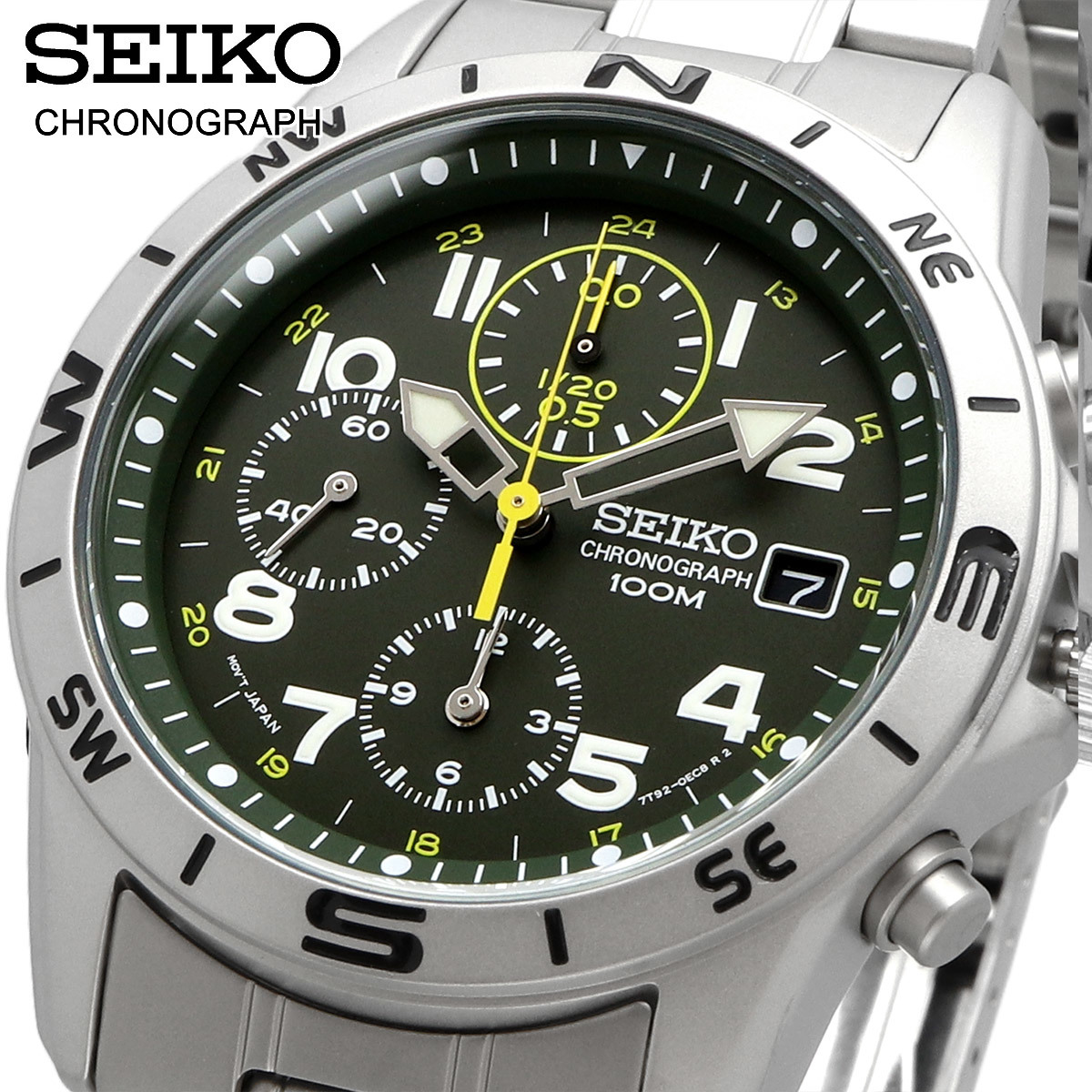 SEIKO セイコー 腕時計 メンズ 国内正規 クォーツ クロノグラフ ビジネス カジュアル SND377P