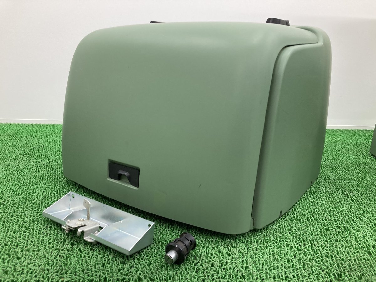 ジャイロキャノピー 中古 トップケース 社外 バイク 部品 緑 TA02 