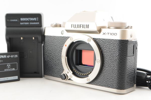 富士フィルム X−T100 シャンパンゴールド - ボディー 美品FUJIFILM