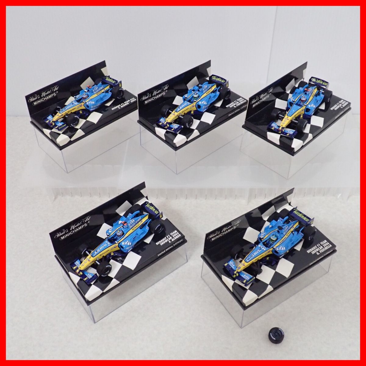  PMA 1/43 ルノー F1 R25/SHOWCAR 2005/2006 F.アロンソ/G.フィジケラ RENAULT F1 TEAM SHOWCAR 計5点セット ダブリ有 MINICHAMPS 20(レーシングカー)｜売買されたオークション情報、yahooの商品情報をアーカイブ公開 レーシングカー