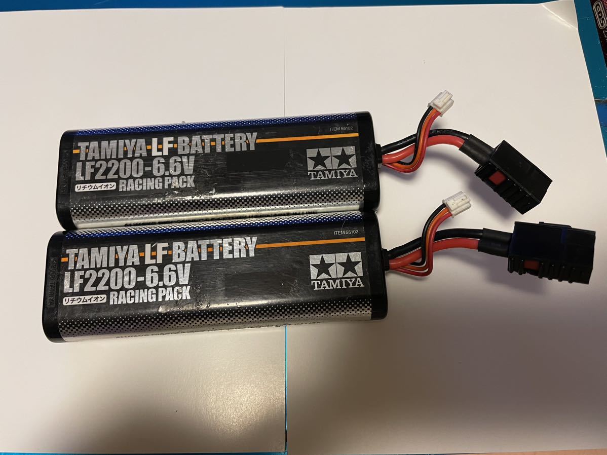 ジャンク品 】TAMIYA LF2200-6.6V バッテリー 4個 TAMIYA Battery