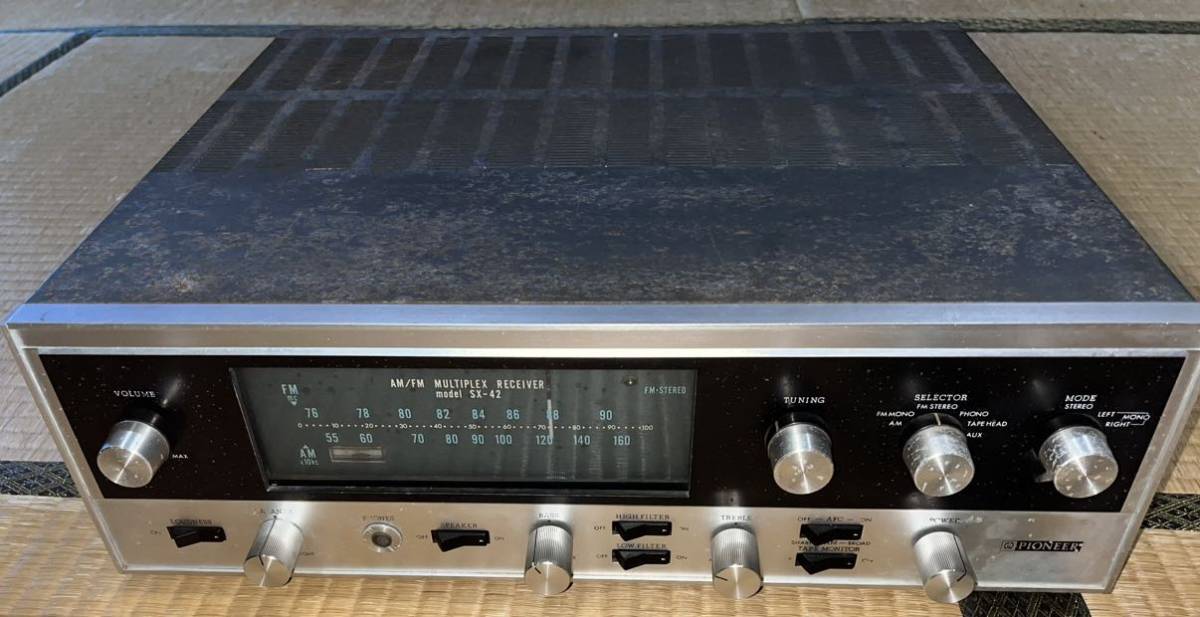 動作品】パイオニア ステレオ レシーバーアンプSX-300D（昭和レトロ