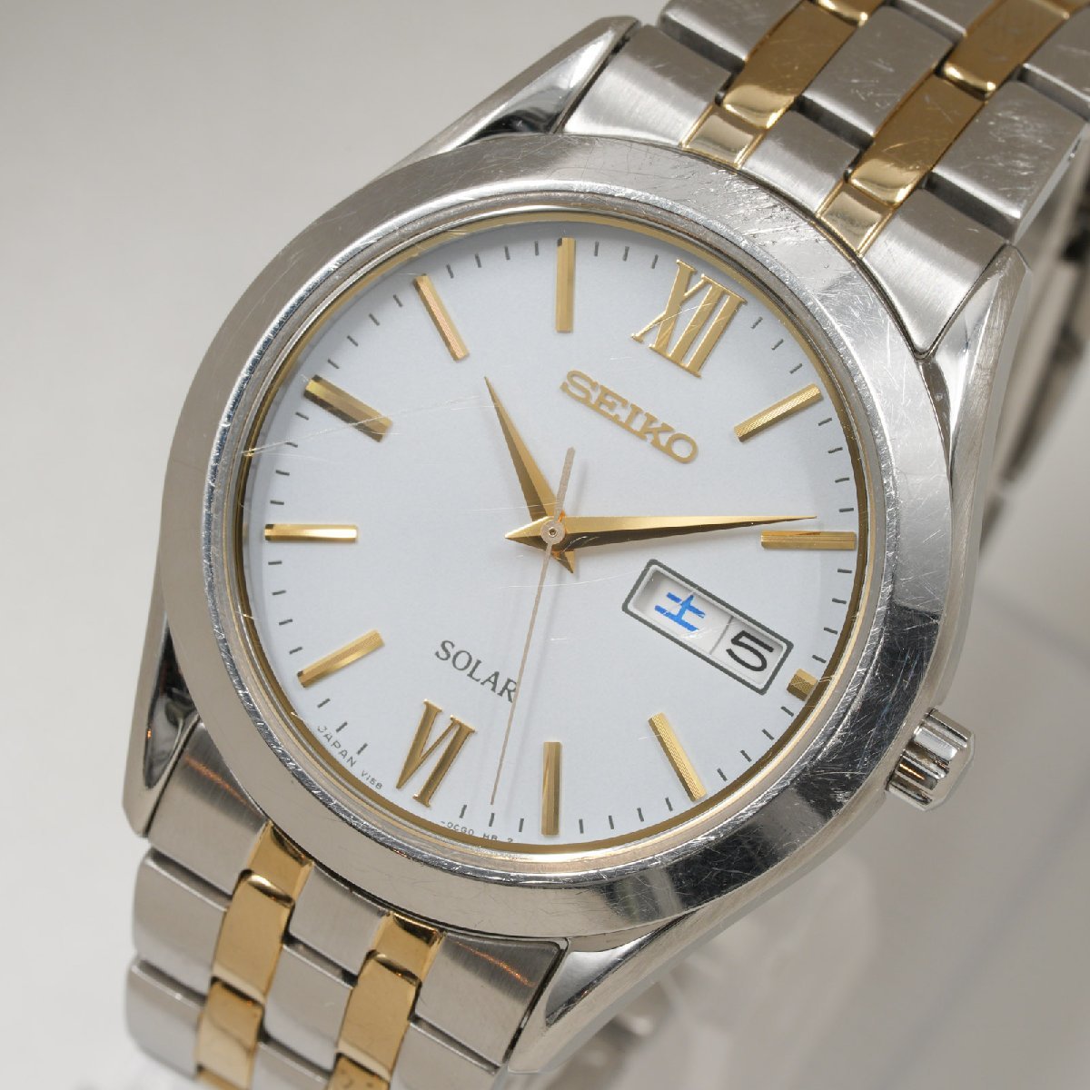 セイコー SEIKO 腕時計 スピリット V158-0AB0 ソーラークオーツ メンズ 