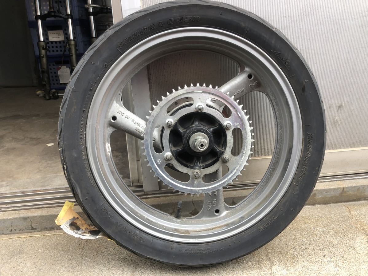 FZR250R 3LN純正リアホイール後ろホイール タイヤ リアブレーキ