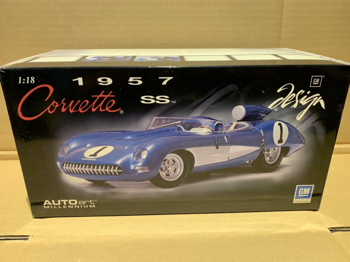 コルベットSS 1957 オートアート 1/18 ブルー auto art millennium