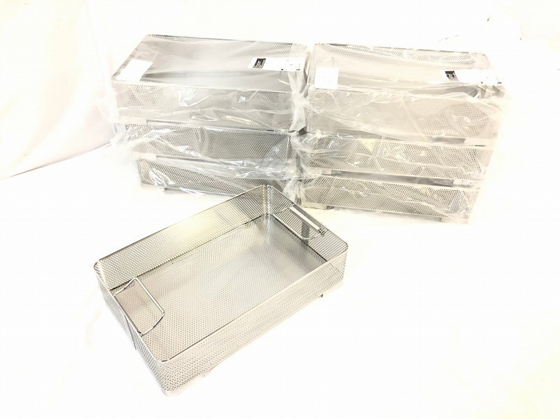 新品☆滅菌トレイ 殺菌トレイ 7個 洗浄トレイ 滅菌バスケット