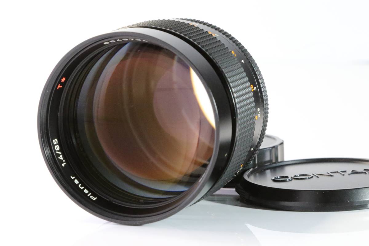 [美品] Contax Carl Zeiss Planar T* 85mm f/1.4 AEG コンタックス レンズ 完動品 送料無料