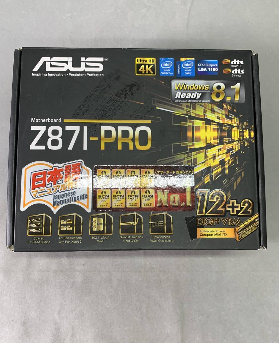 9＃C/2325　ASUS マザーボード Z87I-PRO　現状/未確認　60サイズ