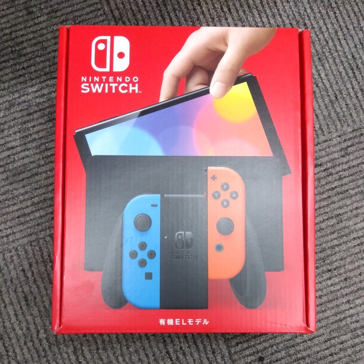 【新品未使用品】 Nintendo Switch (有機ELモ デル) Joy-Con(L)/(R) ネオンブルー ネオンレッド 【A099】
