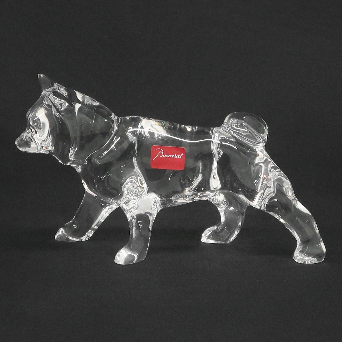 Baccarat クリスタル製 干支犬の置物 MO42 [送料無料/中古美品] バカラ Baccarat クリスタルガラス オブジェ