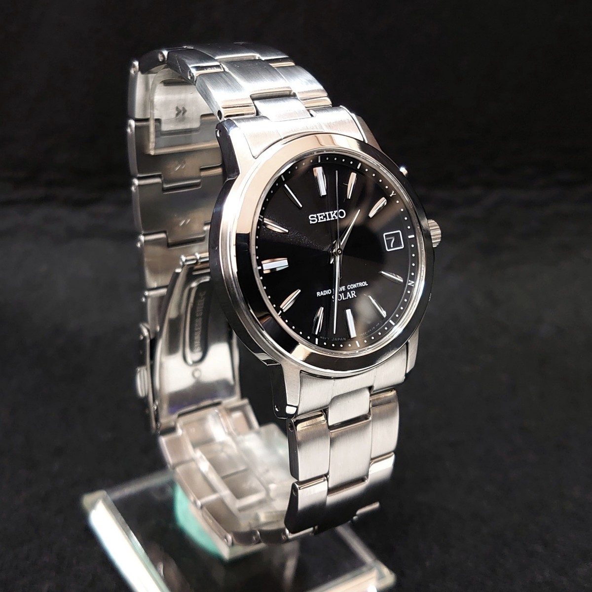 超 SEIKO セイコー スピリット 黒文字盤 メンズ 腕時計 SBTM169 7B52 